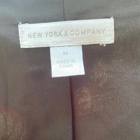 New York & Company Multicolor Floral Bomber Jacket - Picture 2 of 3